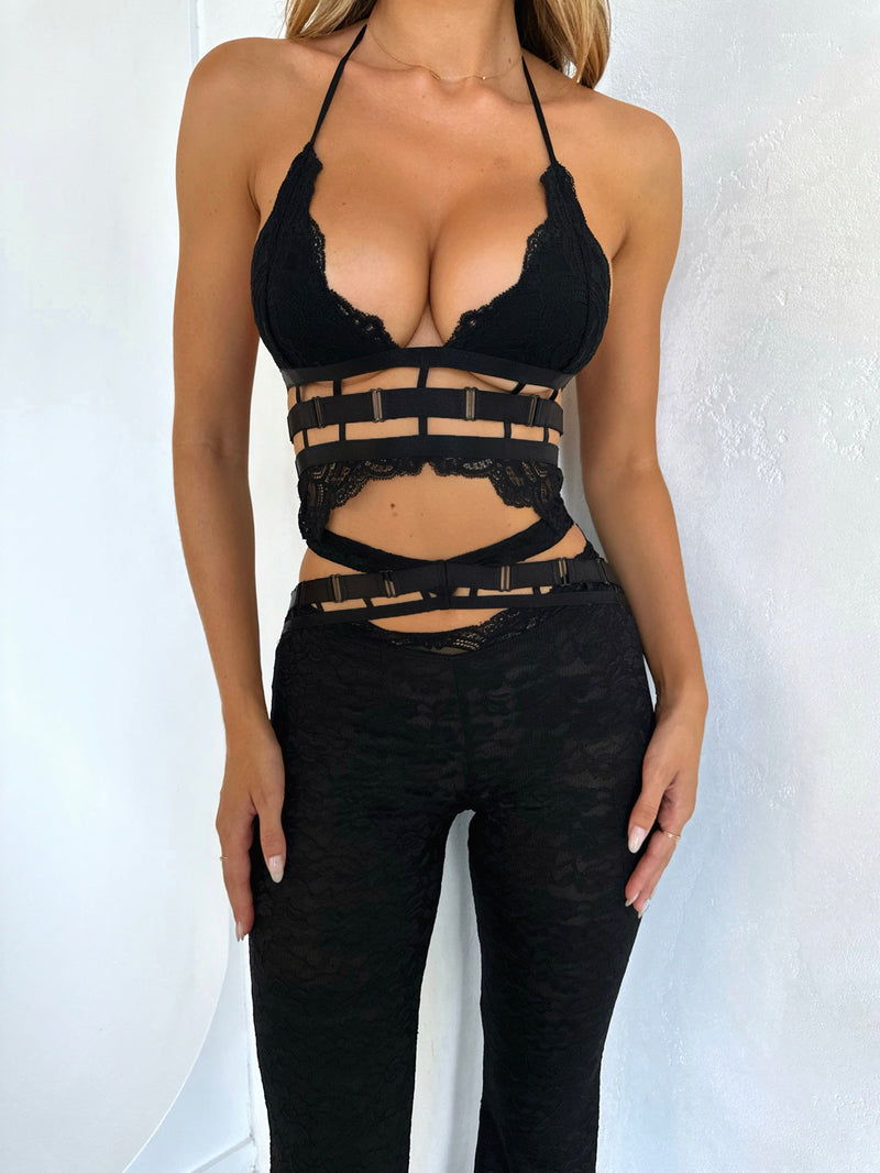 DREAM TOP BLACK Crop Top 