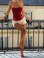 TEMPTATION CORSET RED Lingerie Corset 
