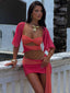 EMILLI MINI SKIRT CORAL Mini Skirt 