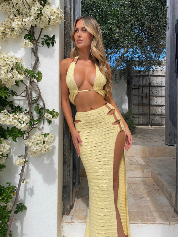 CELESTE MAXI SKIRT LEMON Maxi Skirt 