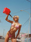 PALOMA BIKINI TOP METALLIC PINK bikini top 