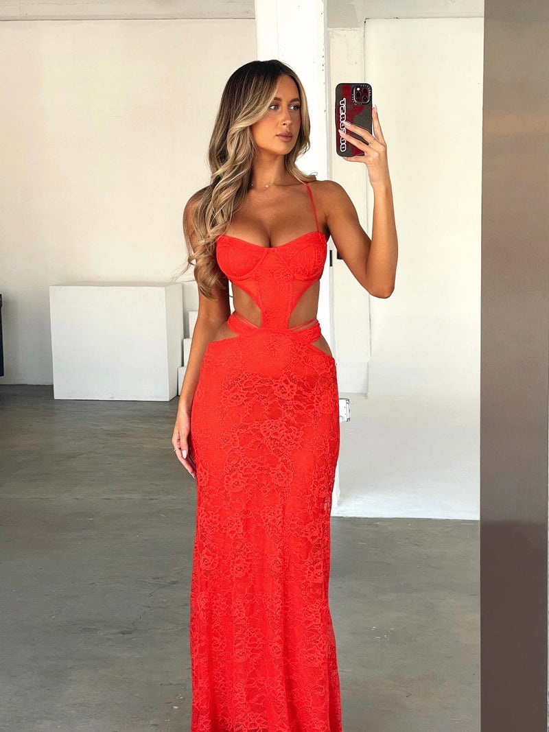 MILA MAXI DRESS RED Maxi Dress DALI 