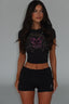 MANEATER TEE BLACK Baby Tee 