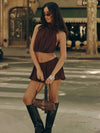ANAHI MINI SKIRT CHOCOLATE Mini Skirt 