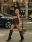 ANAHI TOP CHOCOLATE Crop Top 