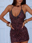 AADHYA MINI DRESS CHOCOLATE BROWN Mini Dress 