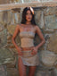 ADEL MINI SKIRT GOLD Mini Skirt 
