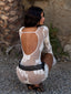 ADELINAE MINI DRESS CREAM Mini Dress 
