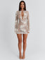 ADELINAE MINI DRESS CREAM Mini Dress 