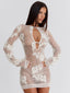 ADELINAE MINI DRESS CREAM Mini Dress 