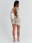 ADELINAE MINI DRESS CREAM Mini Dress 