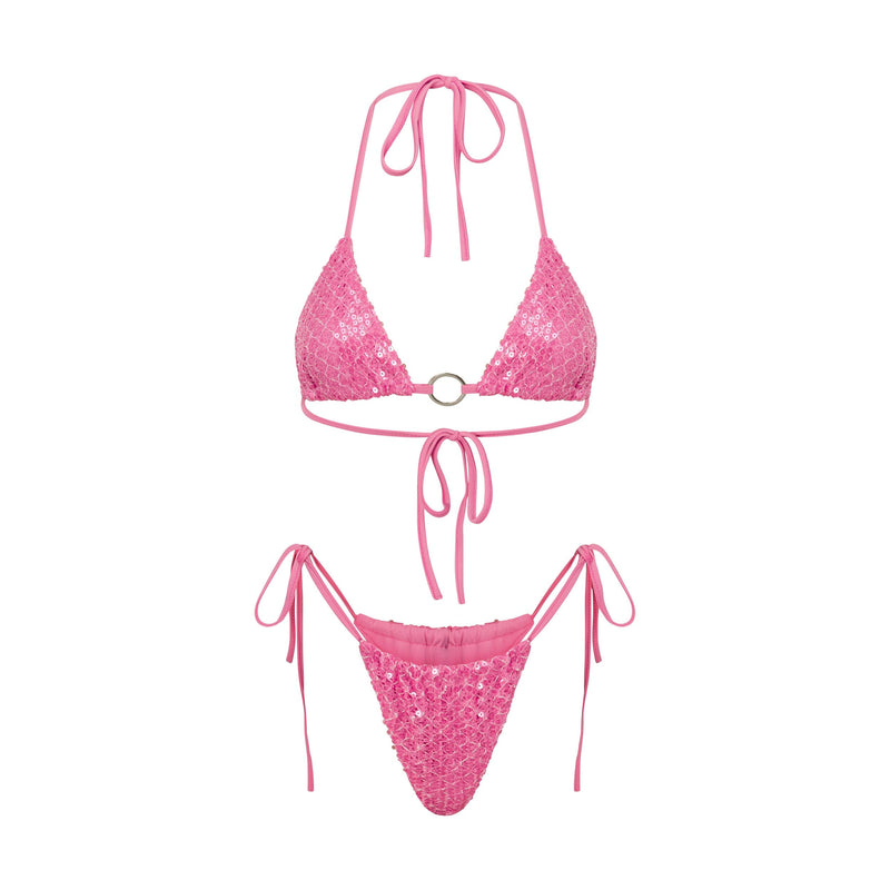 [TOOMUCHTAX] PEARL GLITTER BIKINI /追跡付 AIRE BIKINI BOTTOM PINK SEQUIN – Outcast USA