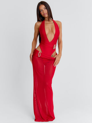 ALAANA MAXI DRESS RED Maxi Dress 