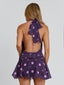 ALASIA MINI DRESS DEEP MAUVE POLKA DOT Mini Dress 