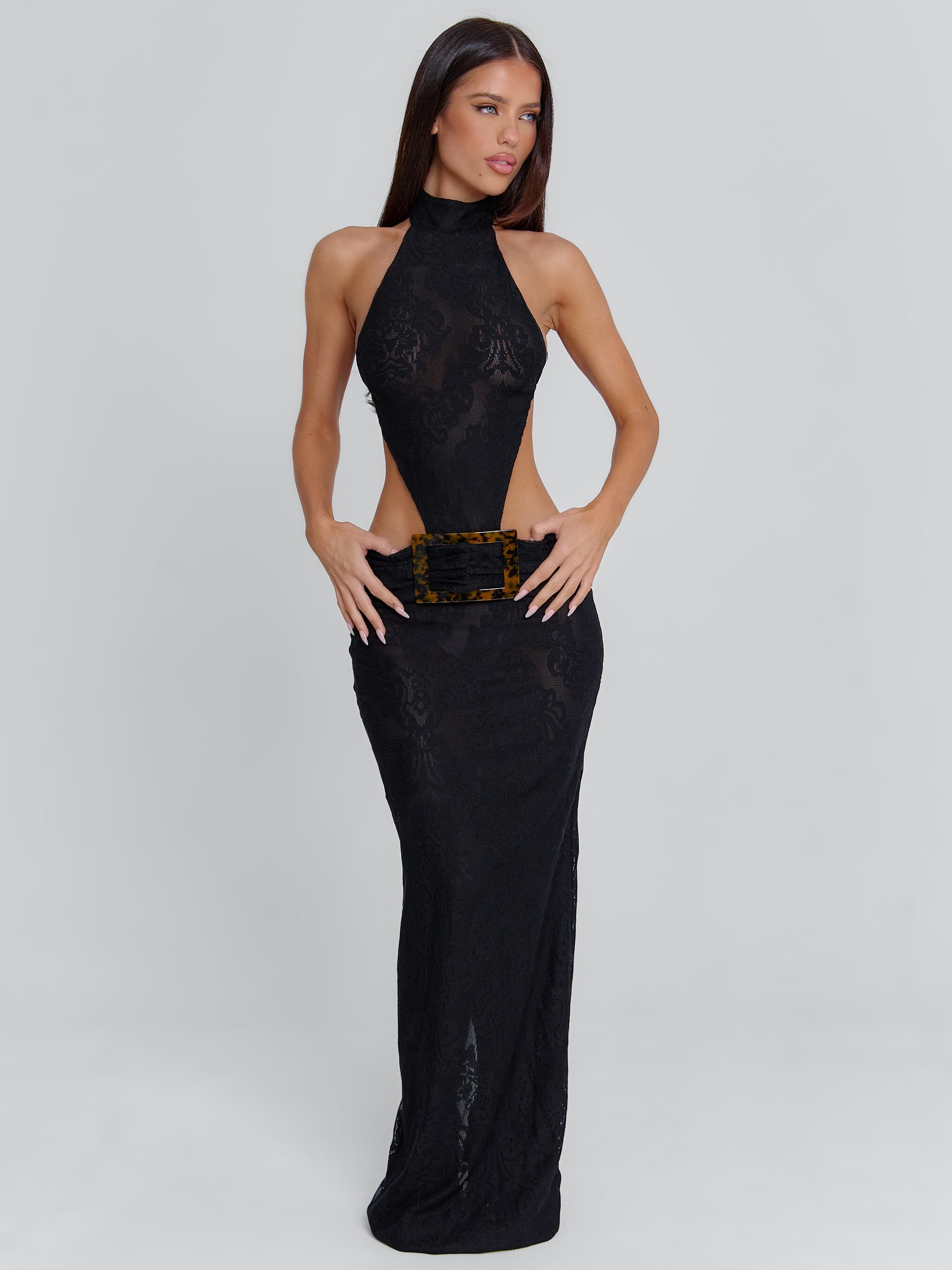 'Women''s Albinae Maxi Dress Black in Size Medium by Outcast'