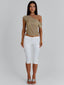 ALEXUS LONGLINE TOP TAN Crop Top 