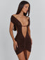ALIA MINI DRESS CHOCOLATE Mini Dress 