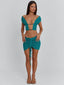 ALIA MINI SKIRT TEAL Mini Skirt 
