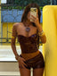 ALIZA CORSET TOP BURGUNDY Corset 