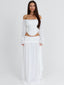 ALLYN MAXI SKIRT WHITE Maxi Skirt 