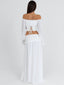 ALLYN MAXI SKIRT WHITE Maxi Skirt 