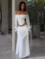 ALLYN MAXI SKIRT WHITE Maxi Skirt 