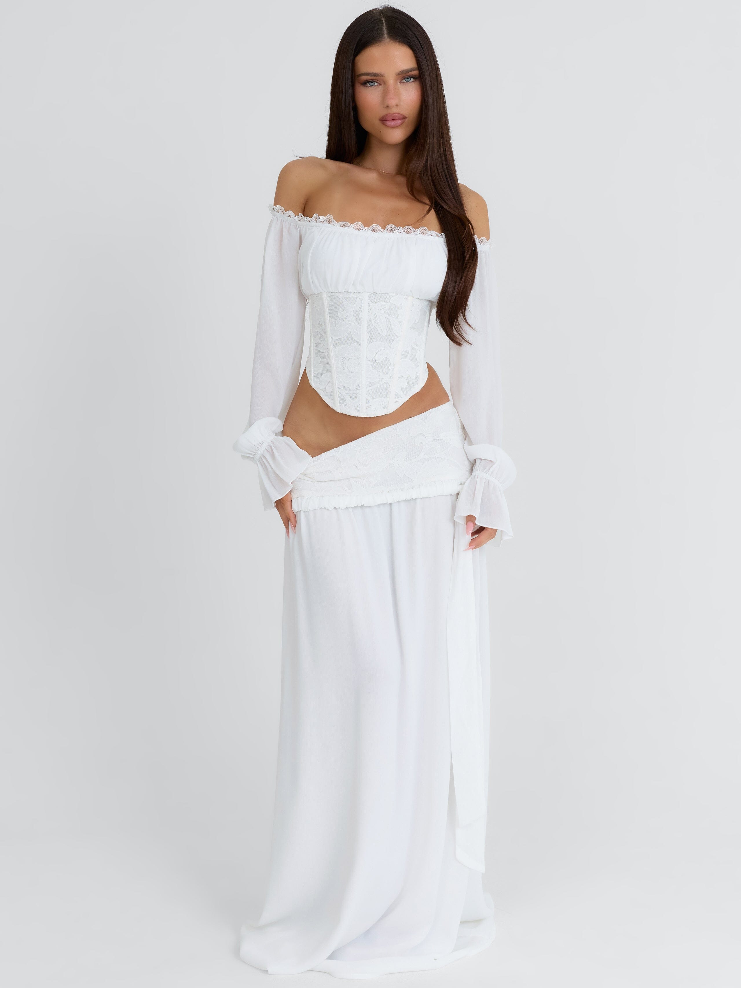Allyn Corset White | Outcast USA