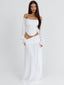 ALLYN MAXI SKIRT WHITE Maxi Skirt 