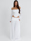 ALLYN MAXI SKIRT WHITE Maxi Skirt 