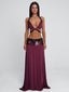 ALUNA TOP BURGUNDY Crop Top 