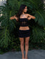 ALVA MINI SKIRT BLACK Mini Skirt 