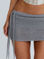 AMARIS MINI SKIRT SILVER Mini Skirt 