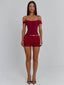 AMAYA TOP DEEP RED Crop Top 