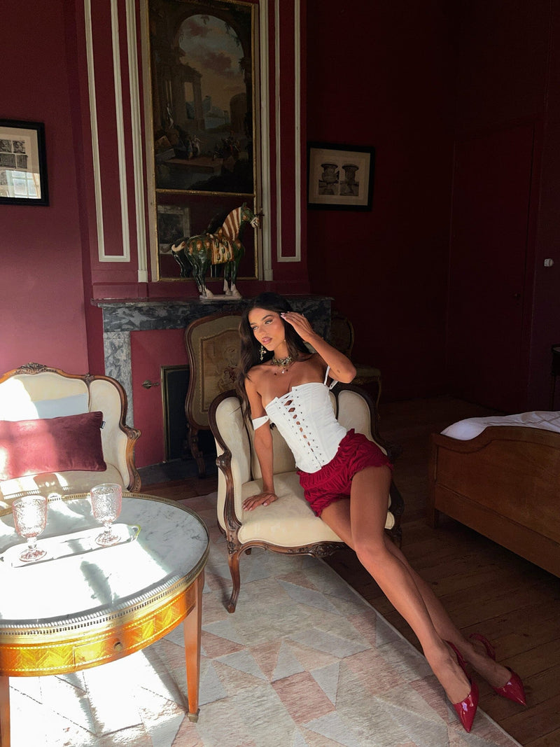 AMAYA SHORTS DEEP RED Shorts 
