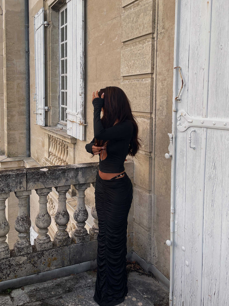 AMBA TOP BLACK Crop Top 