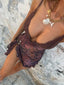 AMBRE MINI DRESS MAUVE LEOPARDO Mini Dress 
