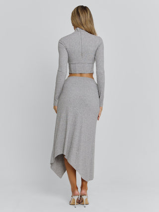 AMELIS MAXI SKIRT GREY Maxi Skirt 