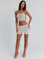 AMIE CROP TOP WHITE Corset 