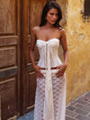 AMORA MAXI SKIRT WHITE Maxi Skirt 