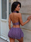 ANAHI TOP MAUVE POLKA DOT Crop Top 