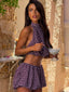 ANAHI MINI SKIRT MAUVE POLKA DOT Mini Skirt 