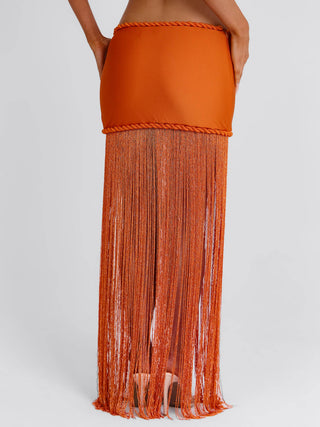 ANGELINE MAXI SKIRT ORANGE Maxi Skirt 