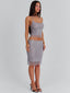 ANNARELLA MIDI SKIRT SILVER Midi Skirt 
