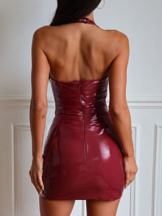 Anneliese Mini Dress Burgundy | Outcast US Outcast USA Anneliese Mini Dress Burgundy | Outcast US Outcast USA