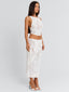 ANTONELLA TOP WHITE Crop Top 