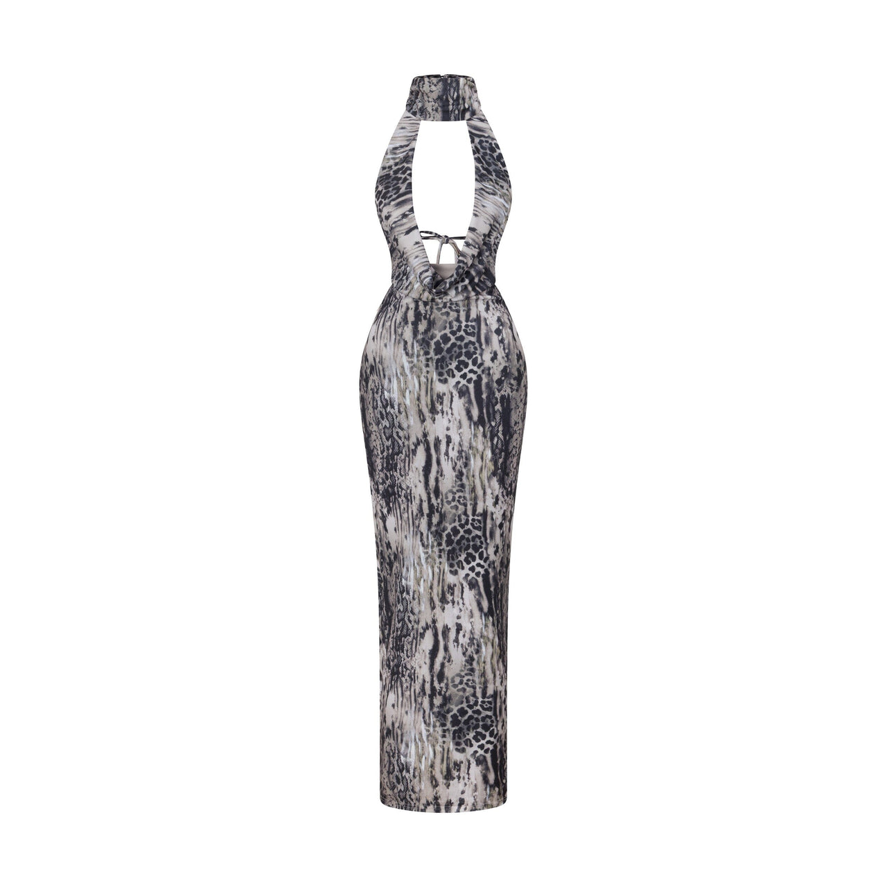 chinese dress ladies Stolen Stores Selene Draped Beige Maxi Dress main image 0