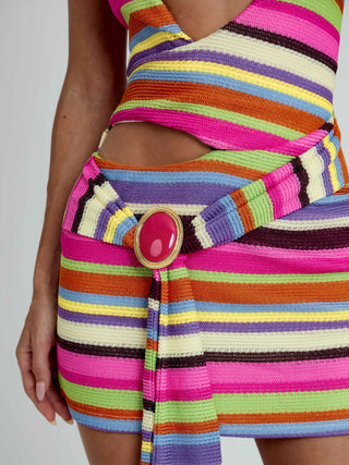 APRIL MINI DRESS MULTI STRIPE Mini Dress 