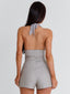 ARIYAH SHORTS GREY STRIPE Shorts 