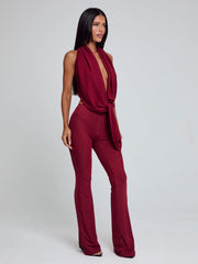 ARLEN JUMPSUIT BURGUNDY