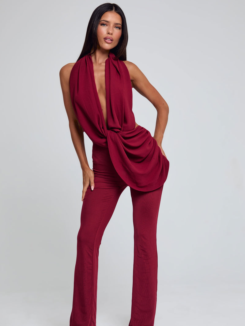 ARLEN JUMPSUIT BURGUNDY Jumpsuit 